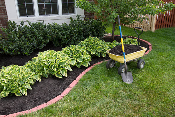 Bergen County Landscapers Mulching Bed