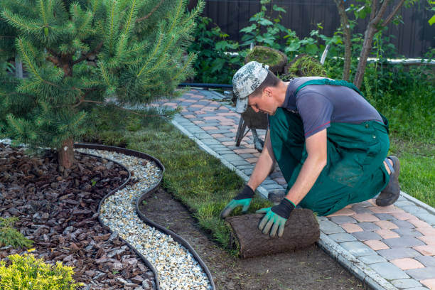 Bergen County Landscapers laying flat turf